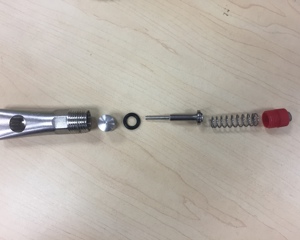 Nipple for drinker 1/2" w/columnar bite ball SST 304